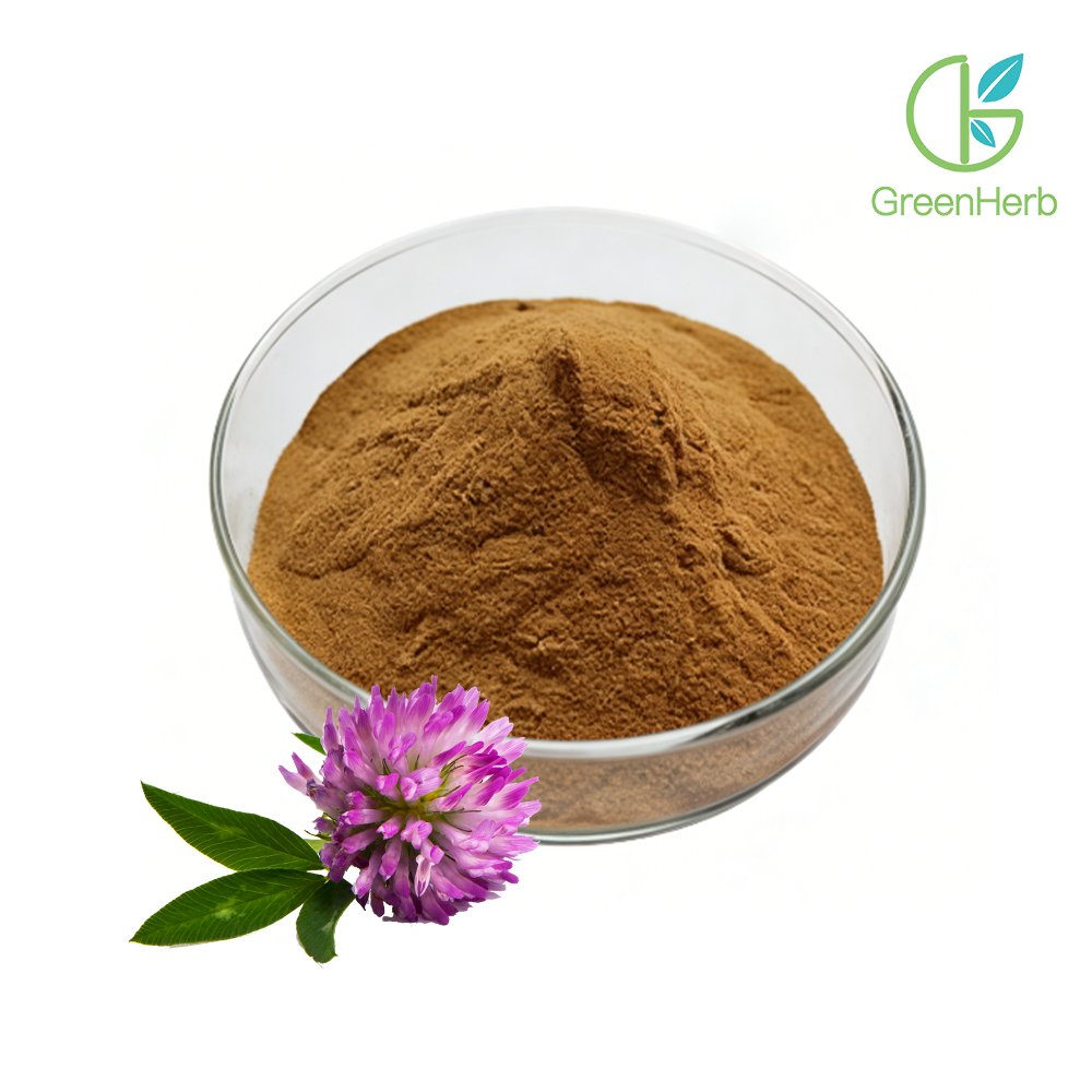 Brown fine Red Clover Extract powder detail